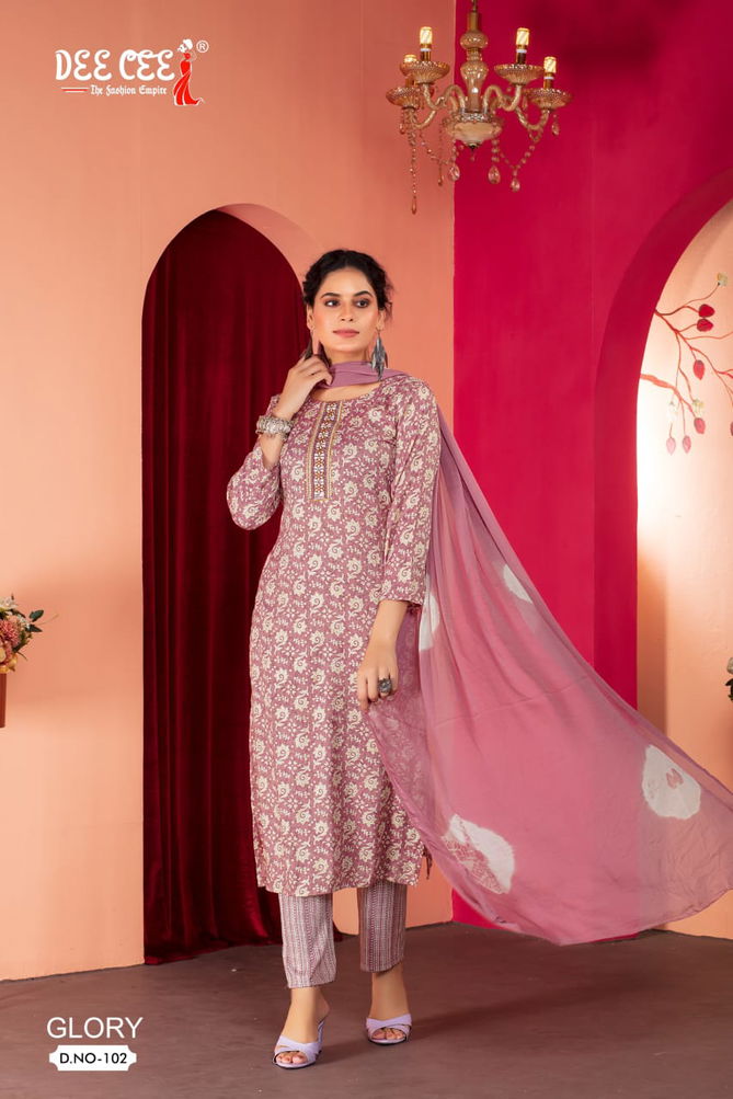 Glory By deecee capsule Printed Straight Kurti With Bottom Dupatta Wholesale Shop In Surat